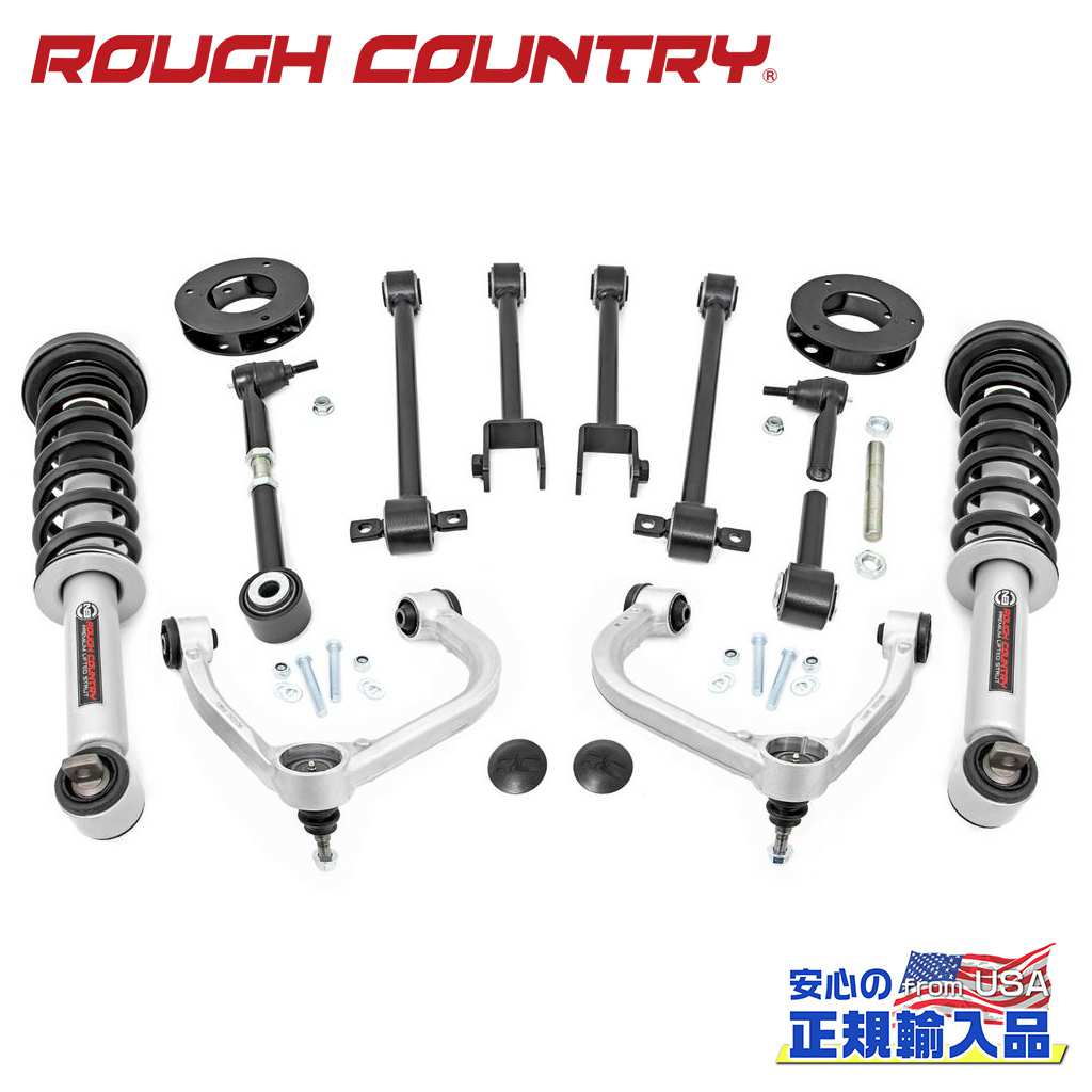 【ROUGH COUNTRY(ラフカントリー)正規輸入総代理店】3インチリフトキット FORD フォード エクスペディション 4WD・UCA2018年~現行|DOLONCO(ドロンコ)