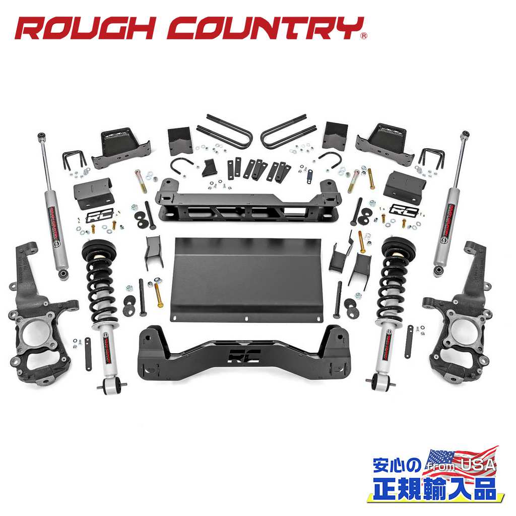 【ROUGH COUNTRY(ラフカントリー)正規輸入総代理店】 6インチリフトキット リフトストラット・プレミアムN3 FORD フォード F-150/F150 4WD 2021年～現行