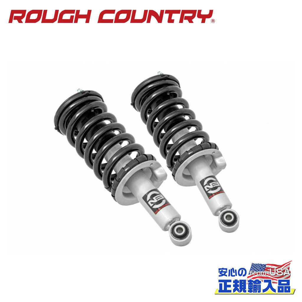 【ROUGH COUNTRY(ラフカントリー)正規輸入総代理店】フロント プレミアム N3 ストラット 3インチアップ用日産 ニッサン タイタン TITAN 4WD2017年～現行｜DOLONCO（ドロンコ）