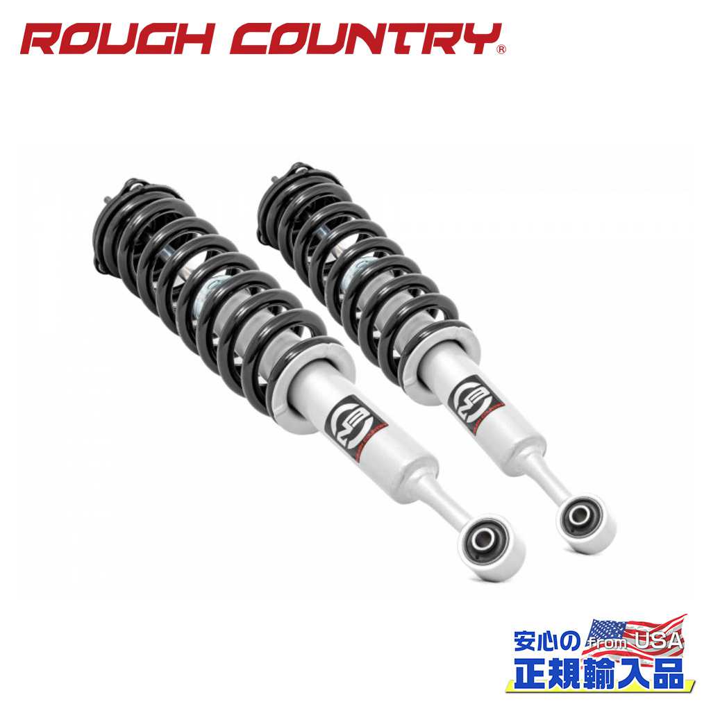 【ROUGH COUNTRY(ラフカントリー)正規輸入総代理店】 フロント プレミアム N3 ストラット 3.5インチアップ用 USトヨタ TACOMA タコマ 2WD/4WD 2005年～2023年