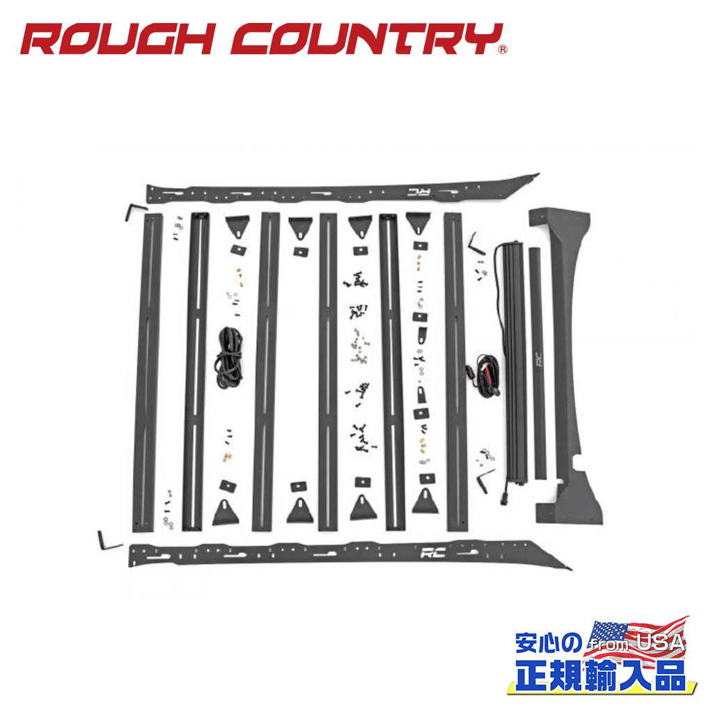 【ROUGH COUNTRY(ラフカントリー)正規輸入総代理店】ルーフラック フロントLEDライト有りFORD フォード F1502015年～2018年｜DOLONCO（ドロンコ）