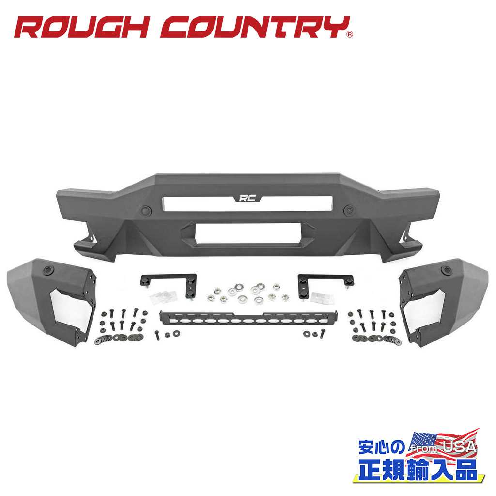 【ROUGH COUNTRY(ラフカントリー)正規代理店】フルワイド フロントバンパー 20インチライトバー フラッド&フォグ付きFORD フォード ブロンコ 4WD2021年~現行|DOLONCO(ドロンコ)