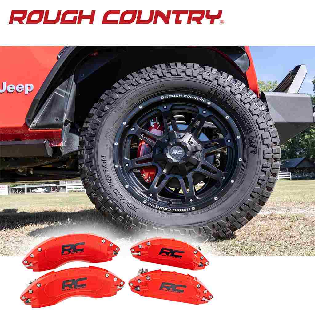 【ROUGH COUNTRY 正規品】キャリパーカバー フロント/リアセットJeep Gladiator ジープ グラディエーター JT 2020年～｜DOLONCO（ドロンコ）