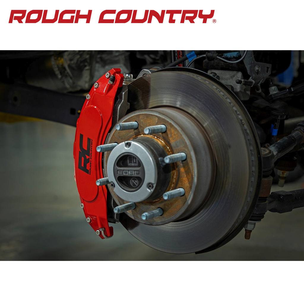 【ROUGH COUNTRY 正規品】 キャリパーカバー フロント/リアセット フォード F-250/F-350 スーパーデューティー 2023年～2024年