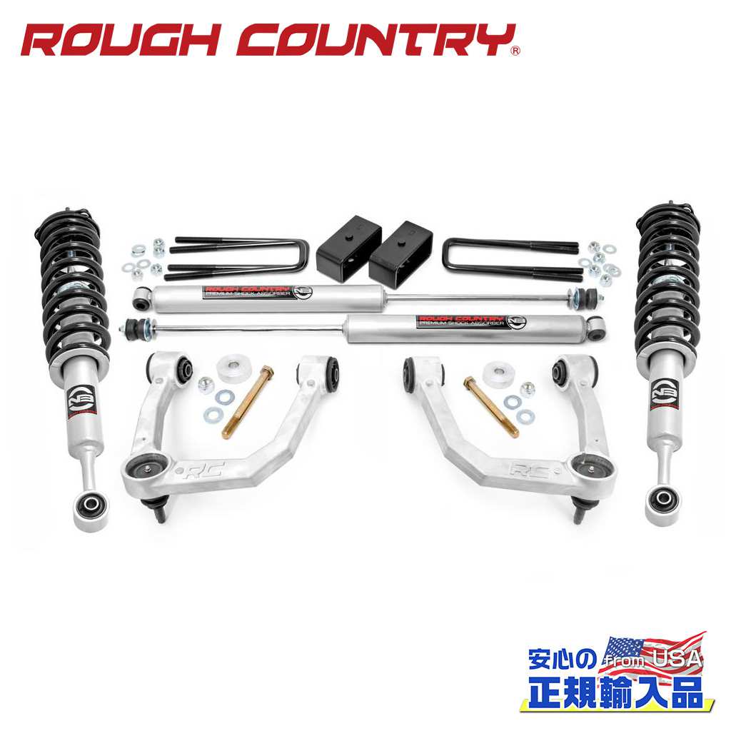 【ROUGH COUNTRY(ラフカントリー)正規輸入総代理店】 3.5インチリフトキット リフトストラット・プレミアムN3 USトヨタ TACOMA タコマ 4WD 2005年～2023年