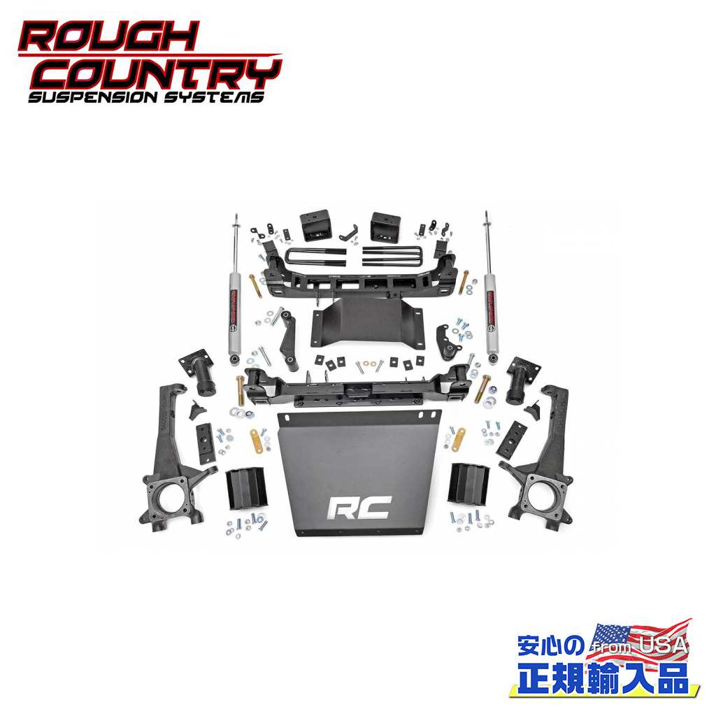 【ROUGH COUNTRY(ラフカントリー)正規輸入総代理店】6インチ(約 15.2cm)リフトキット/サスキット ストラットスペーサー・プレミアムN3ショックTOYOTA Tacoma トヨタ タコマ 2WD/4WD 2016年~2023年|DOLONCO(ドロンコ)