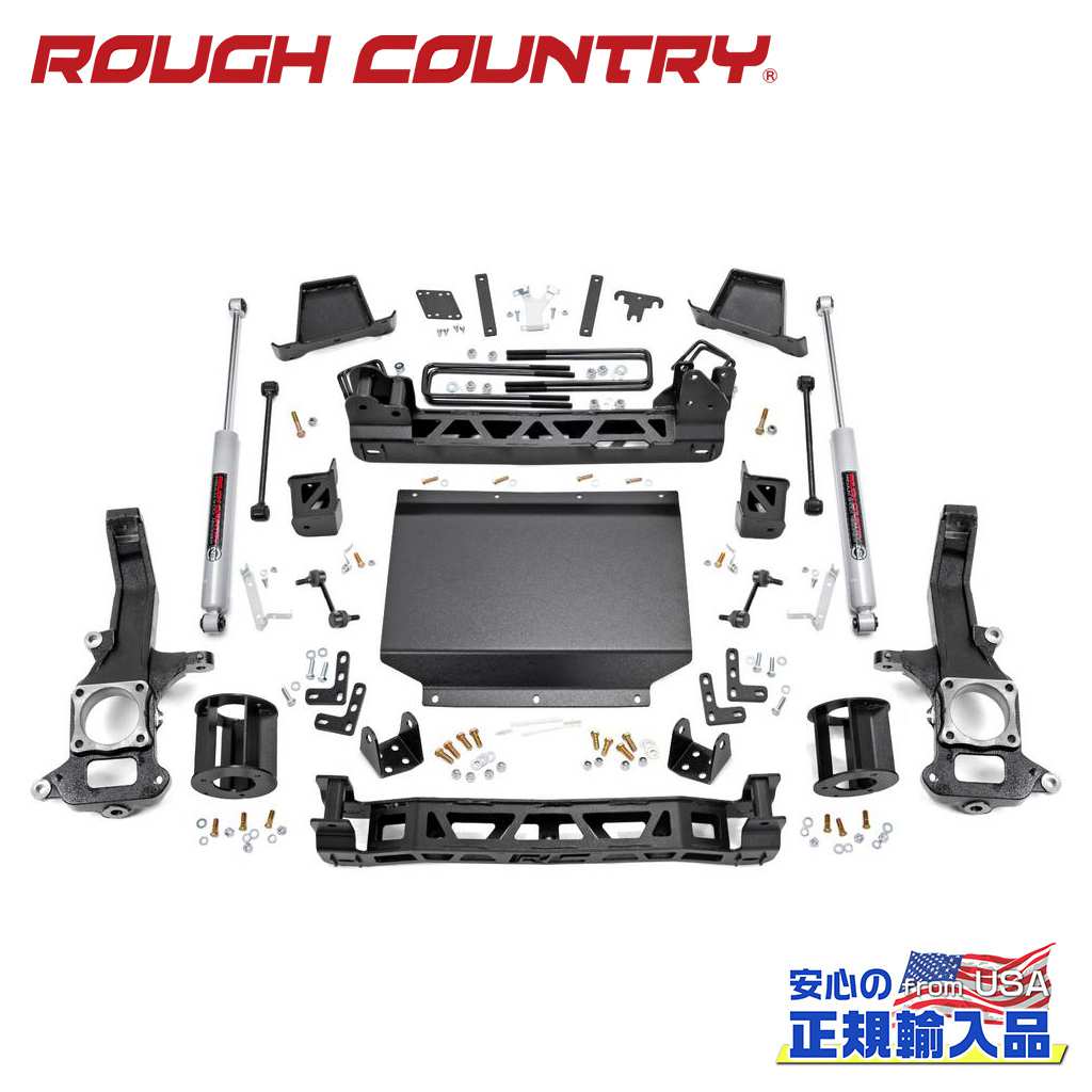 【ROUGH COUNTRY(ラフカントリー)正規輸入総代理店】6インチリフトキット プレミアムN3日産 ニッサン タイタンXD TITAN 4WD2016年～現行｜DOLONCO（ドロンコ）