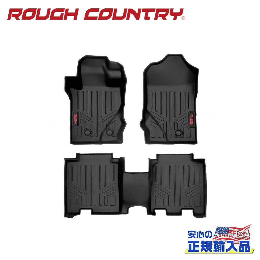 【ROUGH COUNTRY(ラフカントリー)正規代理店】 フロアマット 4ドア用 FORD フォード ブロンコ 4WD 2021年～現行