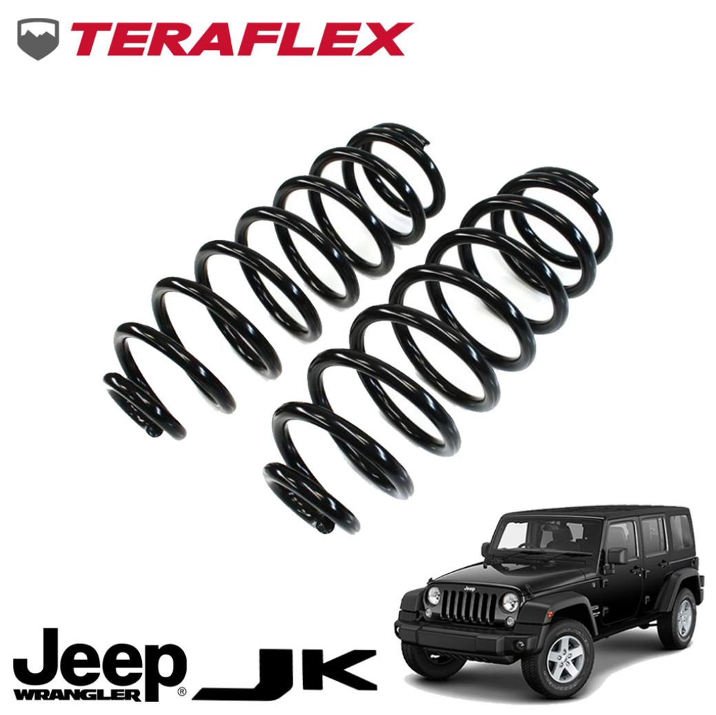 【TERAFLEX 正規品】 フロント リフトコイルスプリングキット 4～6インチ(約 10.16～15.24cm)・2本 JEEP JKラングラー 全車 2007年3月(平成19年)～2017年7月(平成29年)