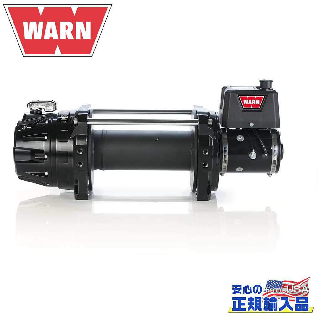 【WARN(ウォーン)USA正規品】G2シリーズ 9DC 電動ウインチ 10インチドラムシンスティックロープ/合成ロープ 11mm&times;30ｍ 最大牽引力:約4,080kg 汎用｜DOLONCO（ドロンコ）
