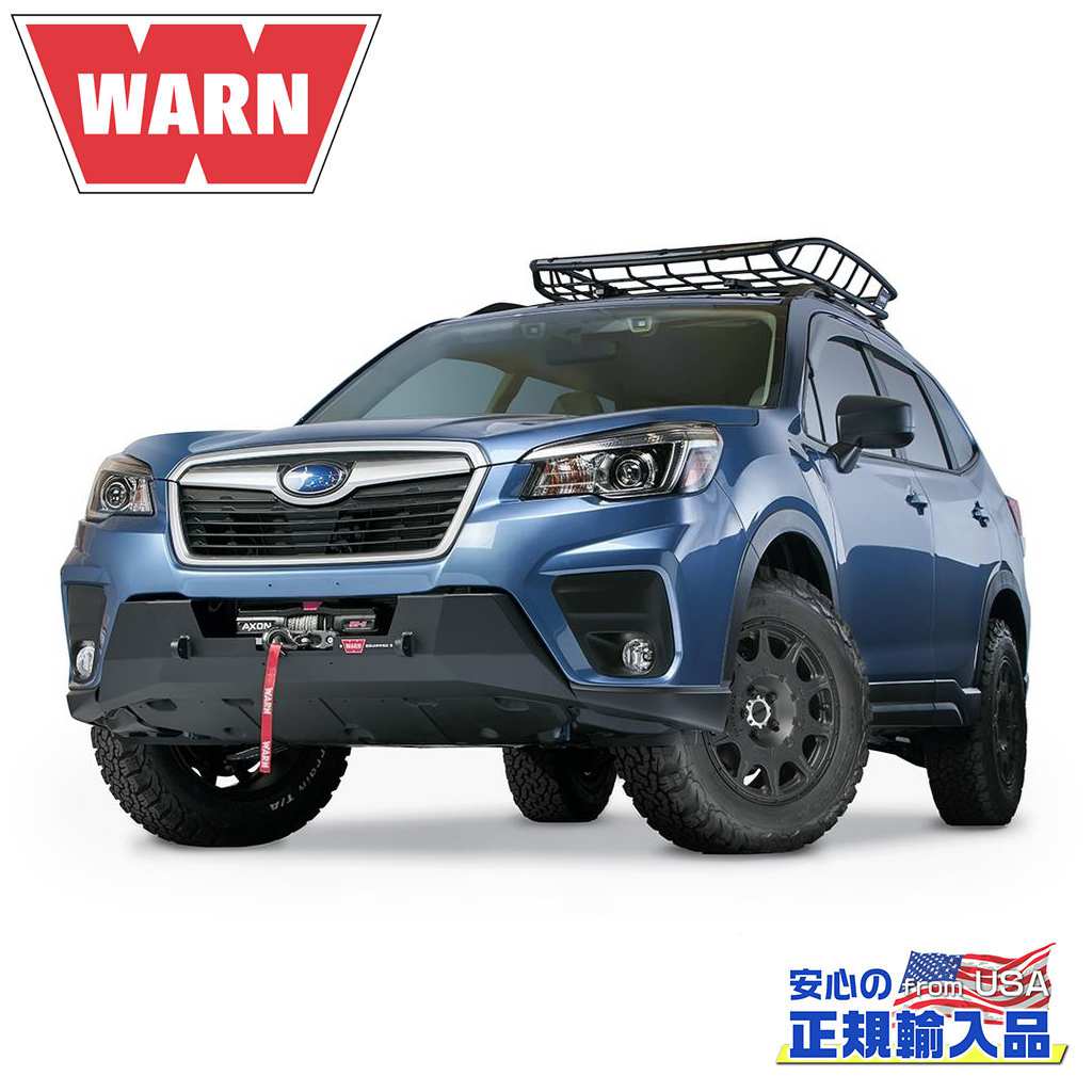 【WARN(ウォーン)USA正規品】 ウインチマウント 1台分 SUBARU スバル フォレスター SK系 2018年-現行 ブラック