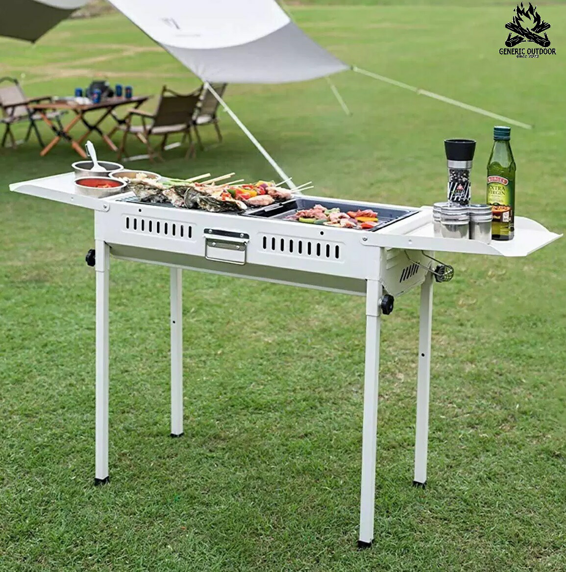 楽天市場】旧商品 バーベキューグリル 大型 コンロ BBQ