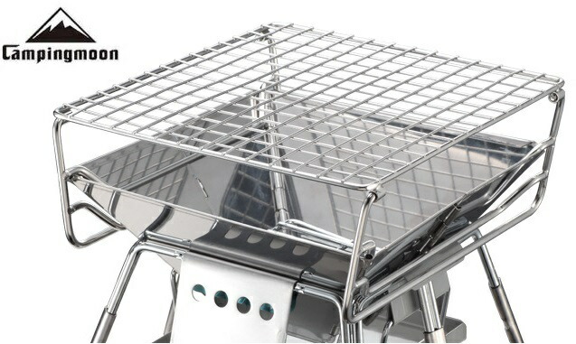 楽天市場 世界最小 Campingmoon ミニbbq ミニコンロ コンロ専用取り替え用網 送料無料 ソロキャンプ X Mini ドミノサーフアンド キャンプ