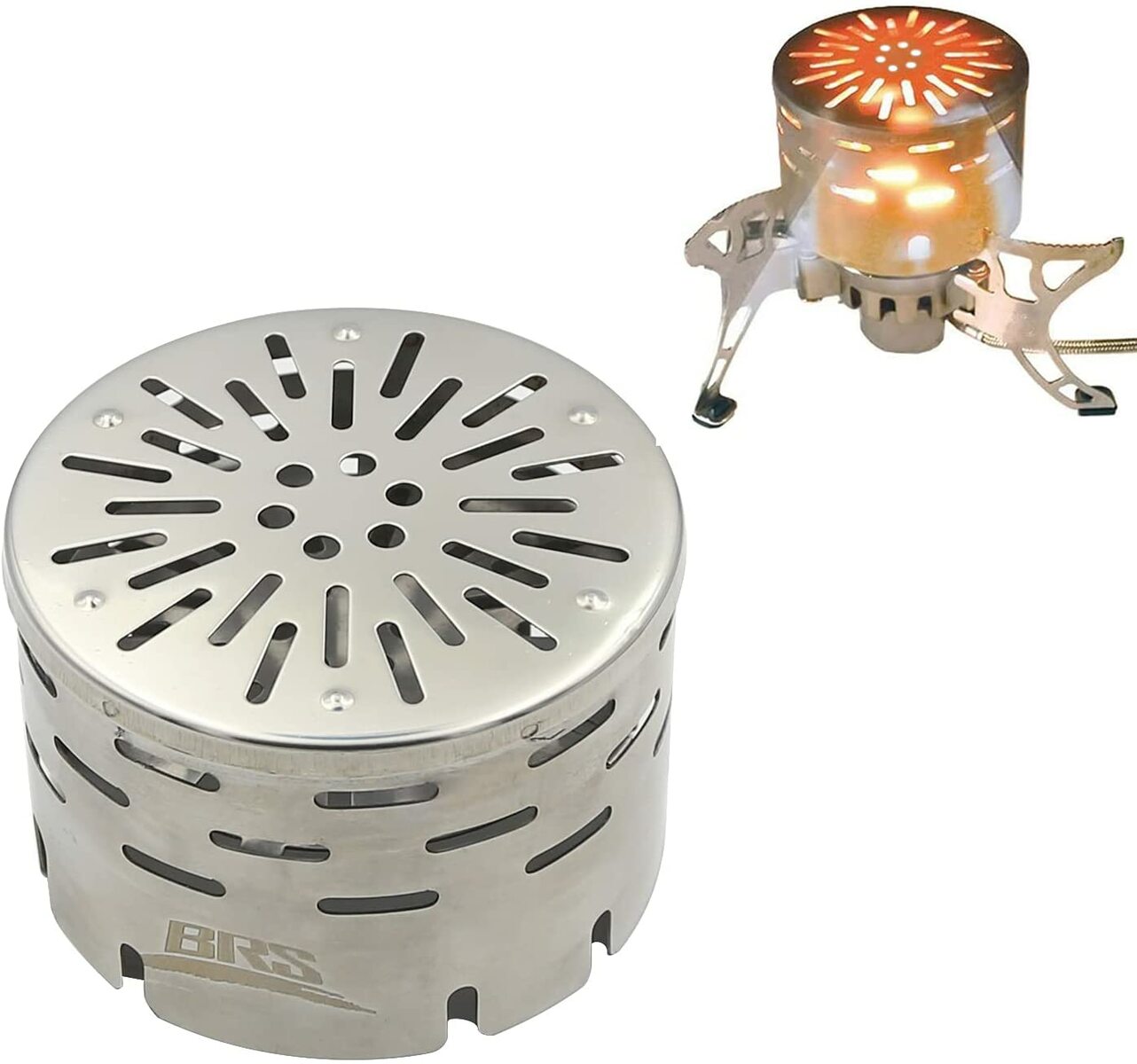 BRSキャンプヒーター、赤外線屋外暖房用ストーブ、ダブルバーナーストーブヒーター、ガスヒーター【Y130】 | BRS遠赤ヒーターアタッチメントアウトドア キャンプストーブ