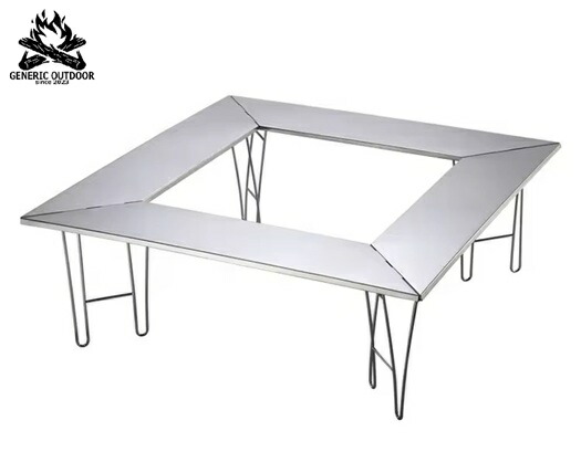 GENERIC OUTDOOR ステンレス鋼 ファイアープレイステーブル 炉端時刻表 丸焼き時刻表 アウトドア時刻表 耐熱ファイアー差し固める 置き目時刻表 かがり火台 かがり火台 かがり火 晩ご飯時刻表 アウトドア時刻表 イロリ 貨物輸送無料