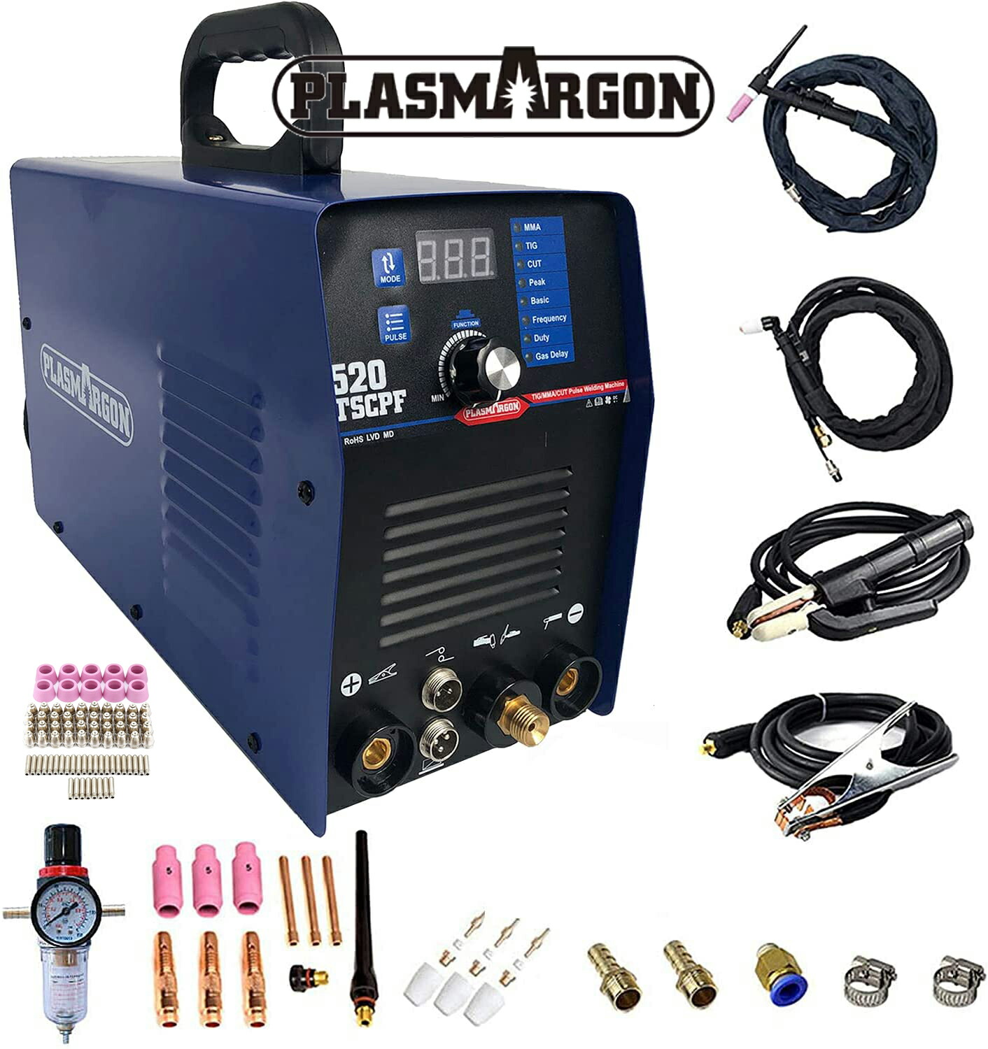 楽天市場】【PLASMARGON】TIG/MMA 小型溶接機 2in1兼用溶接機 100v/220V 50/60Hz TIG溶接機 アーク溶接機 溶接棒  インバーター制御 200A ITS200 : 同森機械楽天市場店