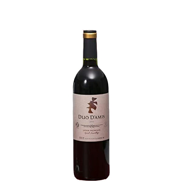 ●サントリー ジャパンプレミアム デュオ ダミ スペシャル アッサンブラージュ 2011 赤ワイン 日本 フルボディ 750ml［国産ワイン 長野 山梨 厳選ブドウ使用 DUO D'AMIS Special Assemblage］［数量限定 プレゼント ギフト 記念日 贈答用 送料無料］｜DON online shop 店