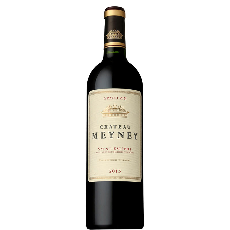 ●シャトー メイネイ 2013年 750ml 【フランス ボルドー サン・テステフ 赤ワイン フルボディ 熟成ワイン メドック Ch・・teau Meyney】 ［送料無料 ギフト 贈答用に最適］