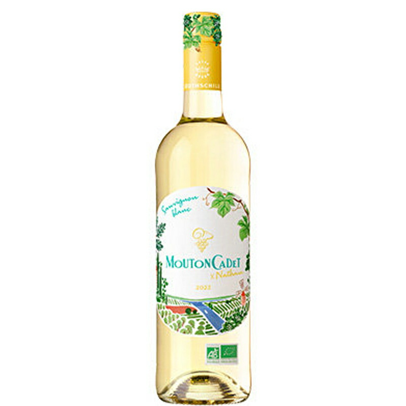ムートン・カデ ソーヴィニヨン・ブラン オーガニック バイ ナタン 750ml ×12本セット【フランス ボルドー 白ワイン／オーガニック認証／バロン・フィリップ・ド・ロスチャイルド】［送料無料］