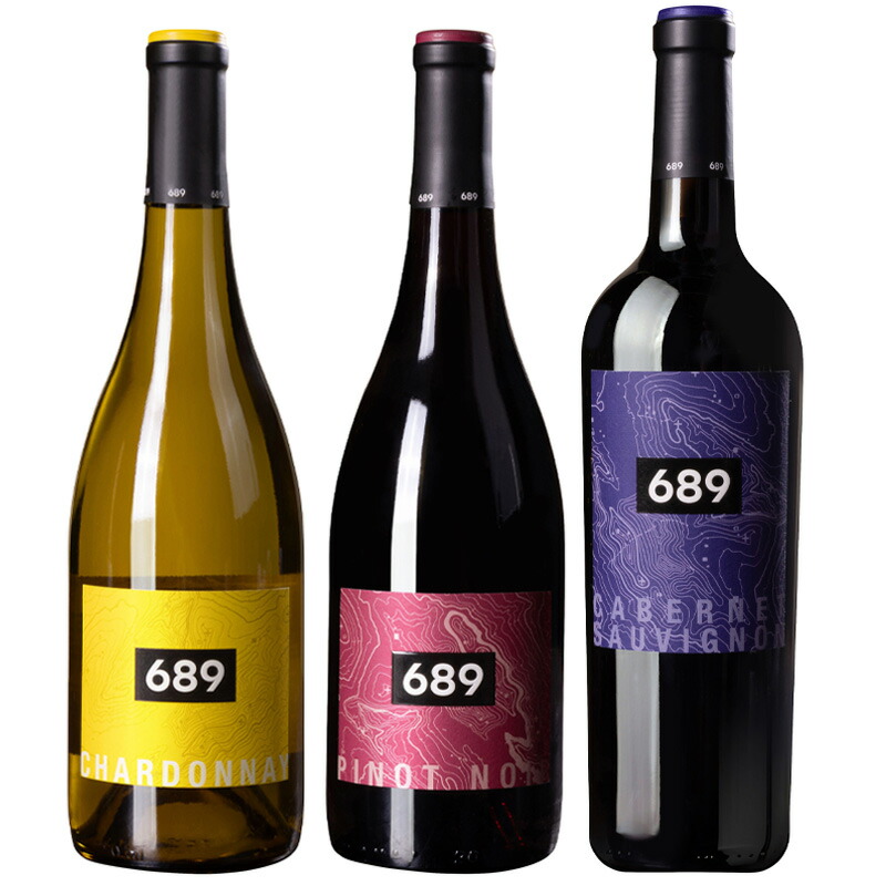 シックス エイト ナイン バラエタル 3本セット 750ml×3本 ［アメリカ カリフォルニア 689 赤白ワインセット /M］［送料無料］