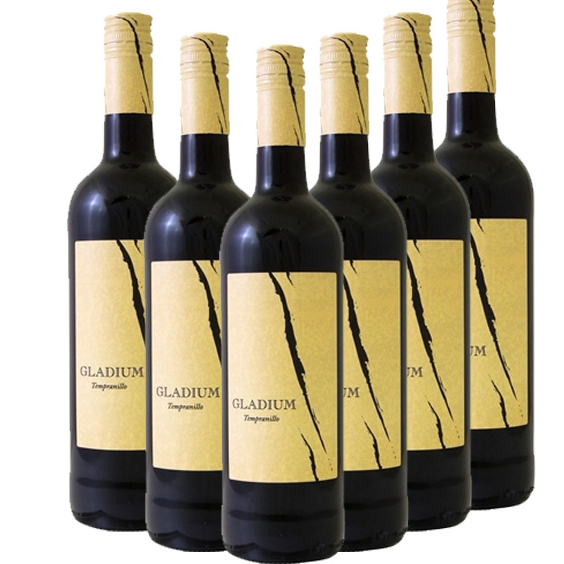 ソムリエ厳選 毎日手軽に飲めるワイン グラディウム テンプラニーリョ 750ml 6本セット [スペイン ラ・マンチャ 赤ワイン ミディアムボディ ワインセット]［送料無料］