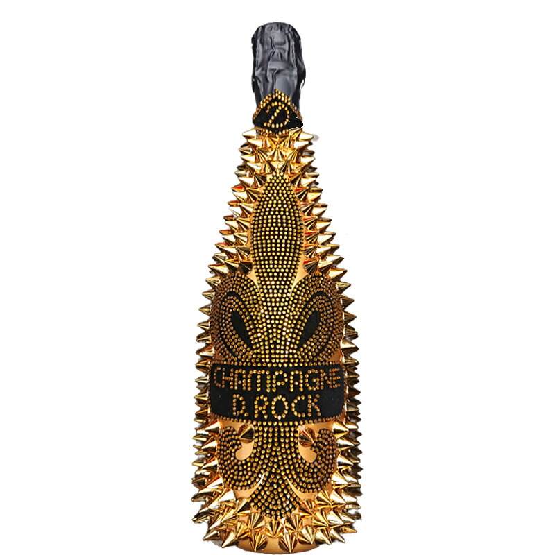 D.ROCK (ディーロック) シャンパン デコレーションボトル 750ml&times;１本［フランス シャンパーニュ地方 セレブ ギフト パーティー 存在感 お洒落］オリジナル トゲマンド プレゼント 贈り物 トゲトゲ ドリアンスパークリング ワイン［送料無料］｜DON online shop 店