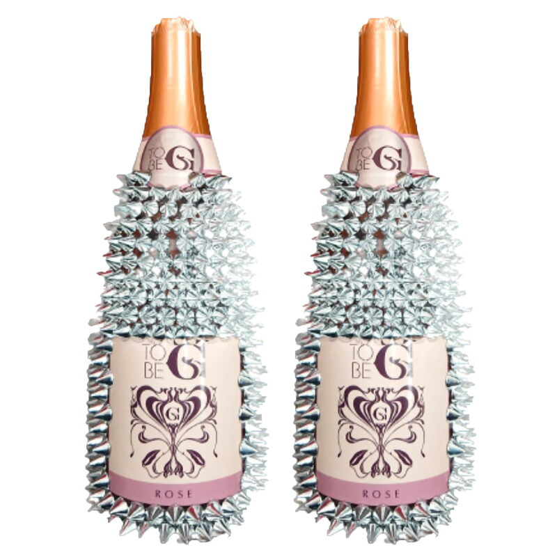 TOBEG(トゥービージー）ロゼ スプマンテ デコレーションボトル 750ml×2本セット [イタリア GUCCI グッチ セレブ パーティー ギフト プレゼント トゲトゲ ドリアン トゲモエ カスタムボトル]スパークリング ワイン[送料無料]