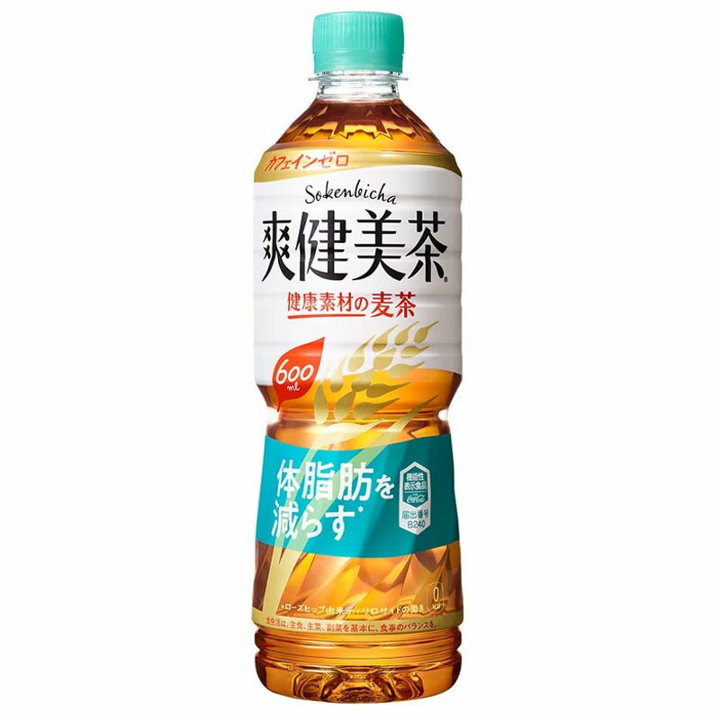 【楽天市場】［送料無料］爽健美茶 健康素材の麦茶 PET 600ML 2