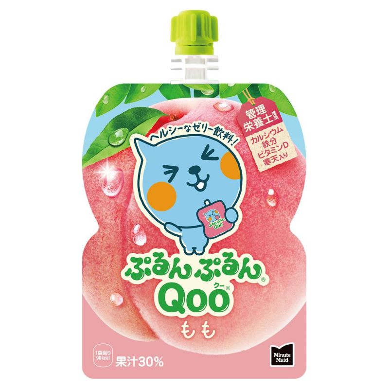 ミニッツメイドぷるんぷるんQooもも 125gパウチ 1ケース 30本セット ［ギフト包装・のし不可 領収書同梱不可 コカコーラ ゼリー飲料 冷凍可］［送料無料］