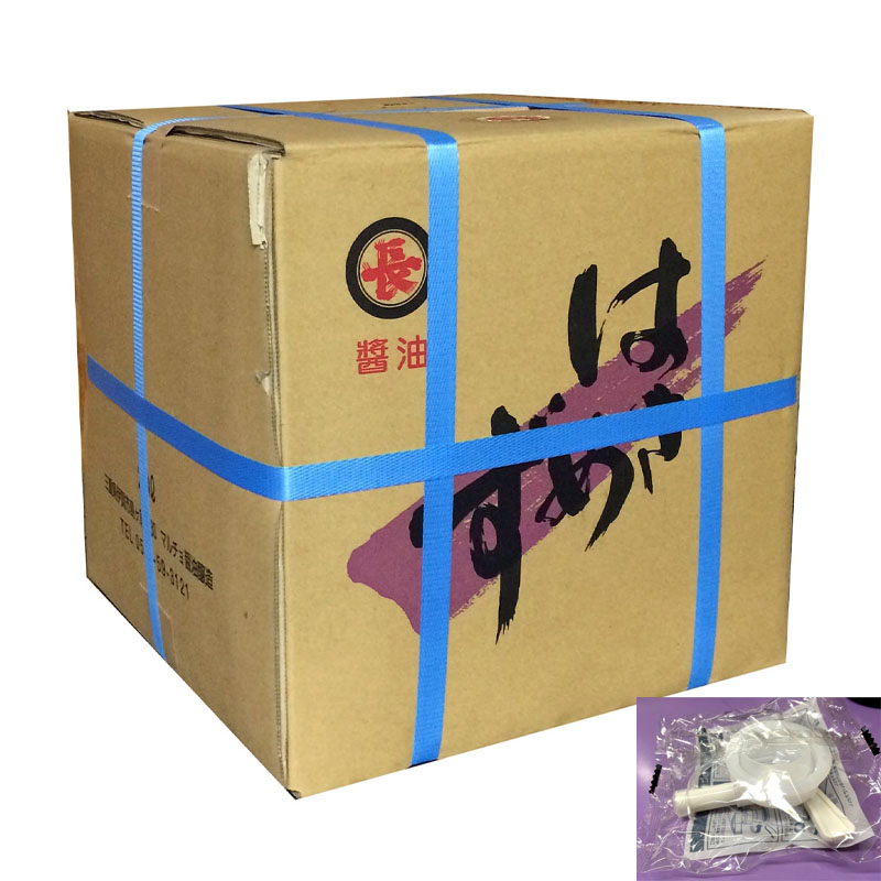 福岡醤油店 はさめず こいいろ 醤油 20L バロンBOX コック付き ×1 業務用 プロ御用達 ベストセラー 送料無料大容量20Lの便利なバロンBOXタイプ注ぎやすいコック付きで業務用に最適芳醇な香りと深い旨みでプロも納得の味わい送料無料でお届け|DON online shop 店