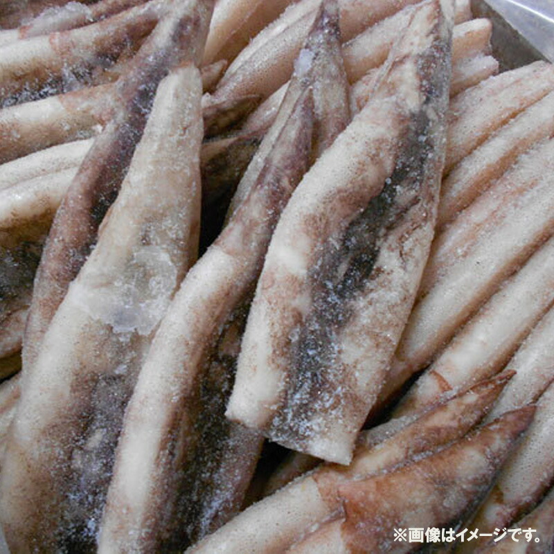 冷凍 つぼ抜きイカ IQF 50尾 7.5kg<br>［ 冷凍 業務用 いか 烏賊 ］