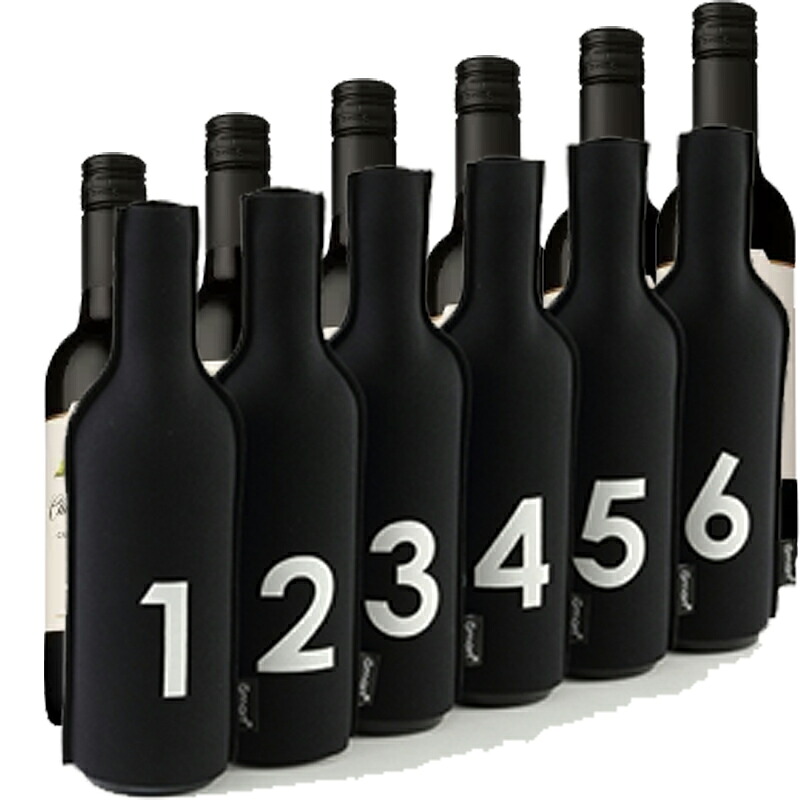 ブラインドテイスティングボトルスリーブ 6本用 + おすすめワイン 750ml×6本セット［ワイン 試飲 セット ソムリエ練習 テイスティングゲーム ギフト プレゼント 家飲み イベント ワイン会］ 10,800円