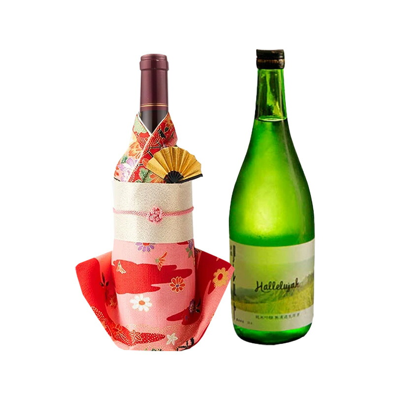 限定品 着物ボトルカバー 日本製＜松姫＞梅の花がたっぷり 和風