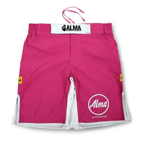 【マーシャルワールド】キングオブキングス ショーツ L ピンク（ALP1-L-PK）ALMA 軽量 速乾 ストレッチパンツ 格闘技用ショーツ スポーツウェア