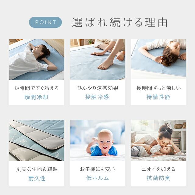 P5倍☆11/6 20時~】 体感温度-7度の衝撃 特許取得 ひんやりマット 冷
