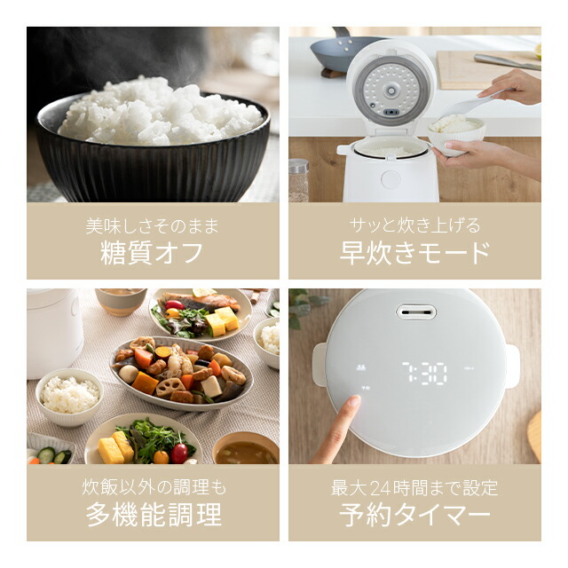 糖質カット炊飯器 炊飯器 3合 一人暮らし ひとり暮らし用 人気