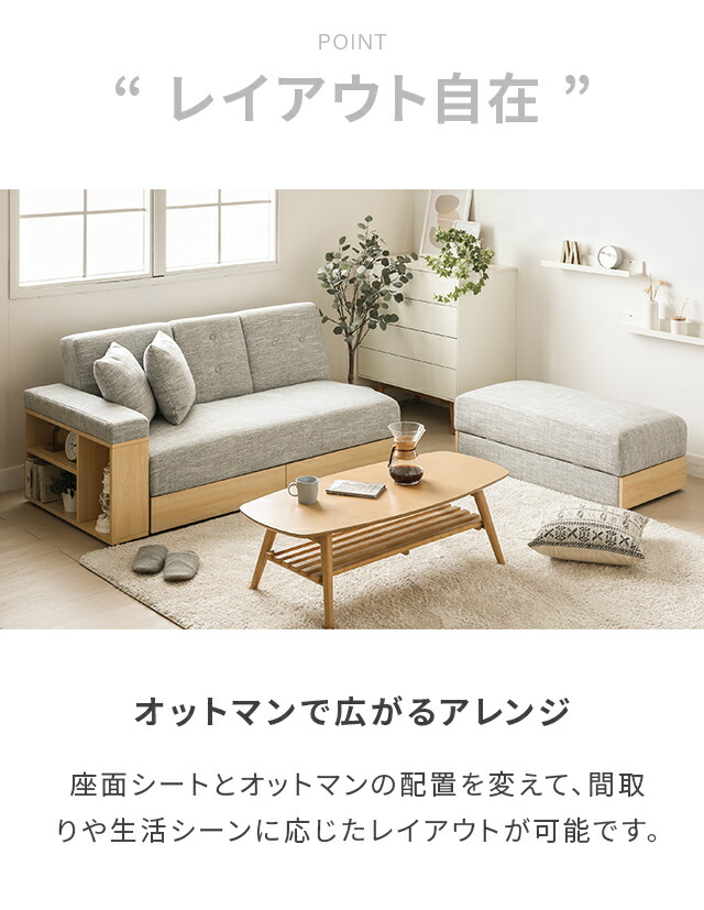 クーポンで5％OFF] ソファーベッド ソファ ソファー 収納付き ペット