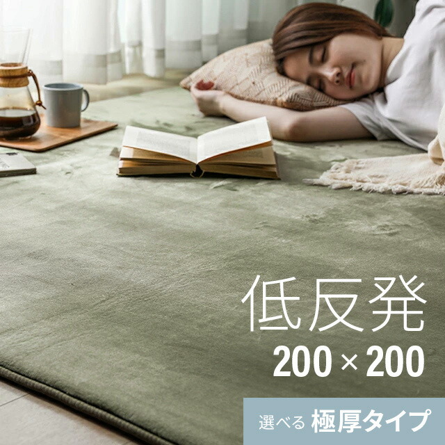 [クーポンで5%OFF] [即日出荷] [シリーズ累計26万枚突破] ラグ 北欧 低反発 200×200 ラグマット おしゃれ rug 低反発ラグ 滑り止め 極厚 防音 極厚25mm 防音マット ホットカーペット ラグ カーペット シャギーラグ モダン 北欧 洗濯可 洗える 冬用 夏用 防音