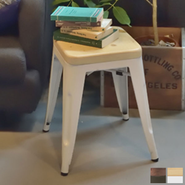 珍しい スツール ブラック ホワイト 腰掛け 補助椅子 腰掛け椅子 椅子 簡易椅子 サイドテーブル 花台 ナイトテーブル 白 黒 モノトーン シンプル 男前 デザイナーズ風 ブルックリン 幅39cm 奥行き39cm 高さ46cm どんどんどんの家具 即発送可能 Eldfx Com