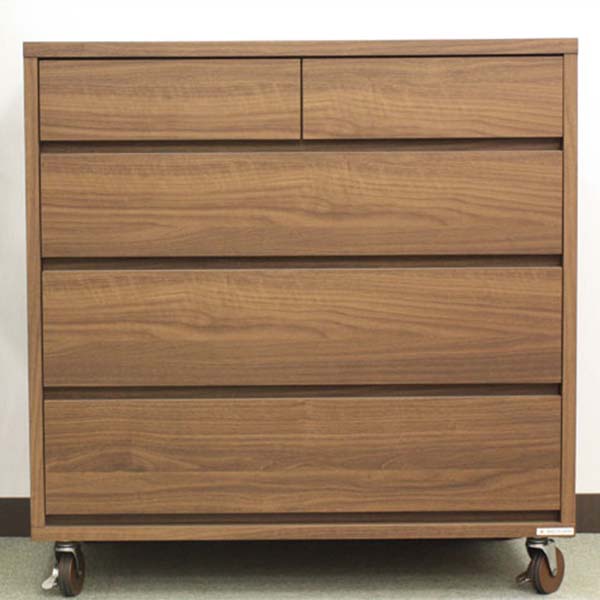 タンス　チェスト　ブラウン 不二貿易 EZBO 工具不要4段チェスト ミディアムブラウン