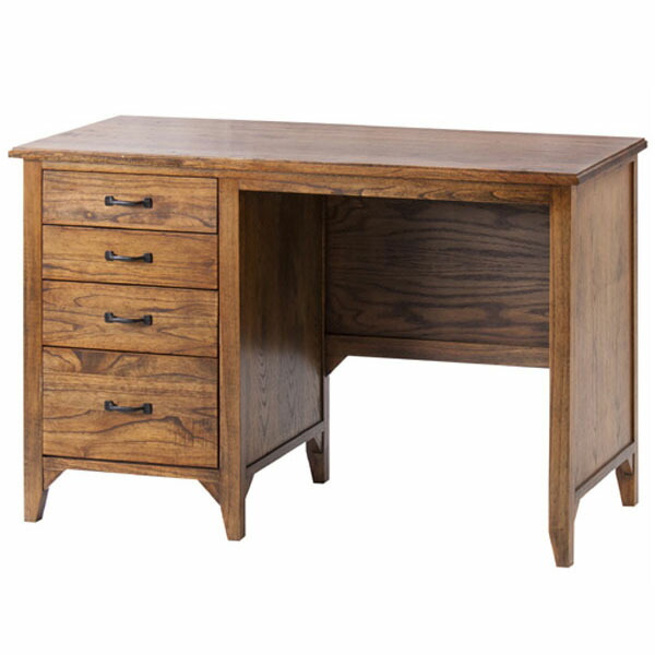 楽天市場】デスク 木製 机 おしゃれ アンティーク 幅112 奥行45