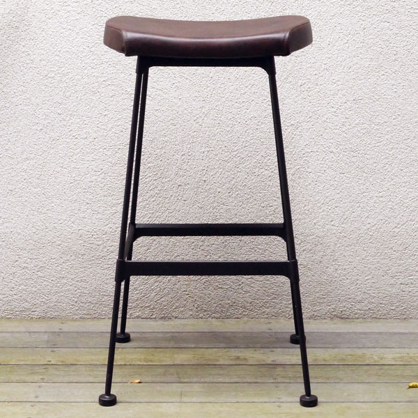 ＼5が付く日P3倍／ハイチェア カウンターチェア ダイニングチェアー スツール 幅44cm 奥行き41cm 高さ76.5cm 座面高75cm 男前/インダストリアル/モダン/ブルックリン/アンティーク/ヴィンテージ ハイスツール 背もたれなし｜どんどんどんの家具