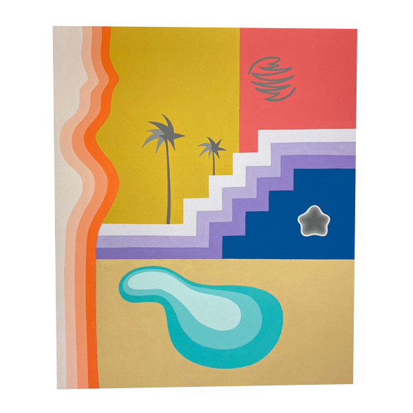 アートパネル en vacance 木製パネル パネルアート アート インテリア 絵画 アクリル ポップ/キュート/スタイリッシュ/カラフル/北欧/韓国 おしゃれ お洒落 雑貨 ウォールデコレーション プレゼント 贈り物 380×455mm 32,500円