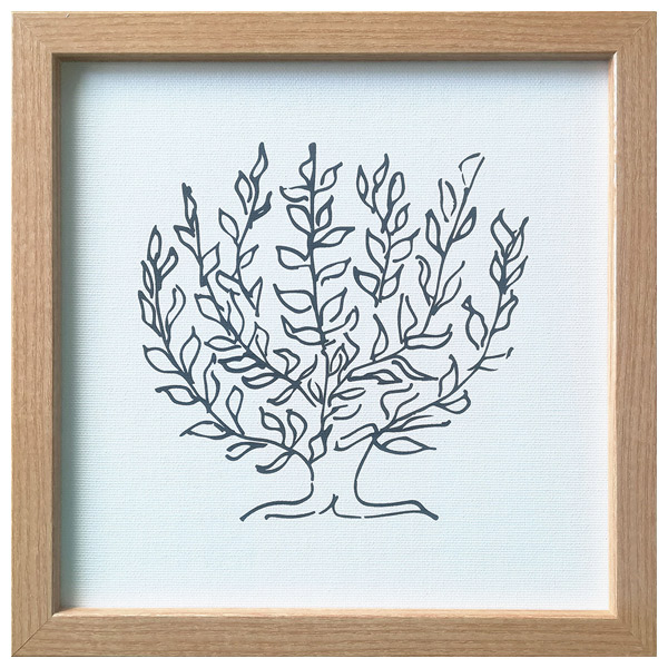 楽天市場】ポスター フレーム付き Le platane M 53×53cm 木製 正方形