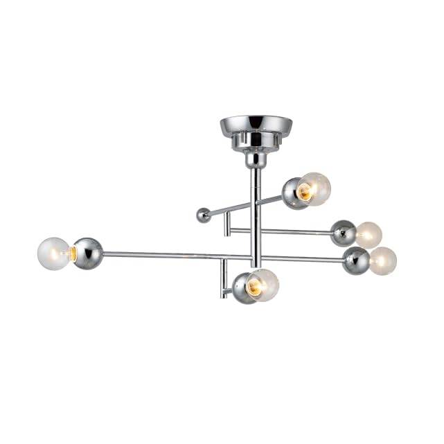 【200円クーポン】 INTERFORM インターフォルム シーリングライト LT-4497 プラータ 白熱球ホワイト球付 ＜インターフォルム プレゼント インテリア かわいい シンプル モダン おしゃれ 照明 天井照明 白熱電球付 E26口金 60W ホワイトボール球 5灯 壁スイッチ お返し＞ 35,035円