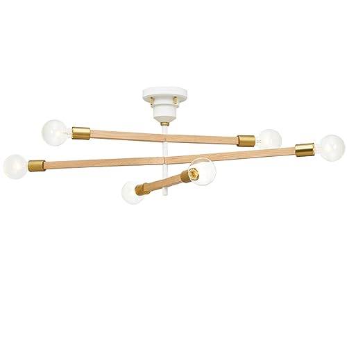 【200円クーポン】 INTERFORM インターフォルム シーリングライト照明 ゴールド ホワイト Astre -baum- アストルバウム LT-3526WH クリアボール球 白熱球付 ＜インターフォルム プレゼント インテリア アンティーク かわいい シンプル モダン レトロ おしゃれ 照明 お返し＞