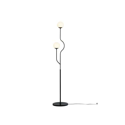 【200円クーポン】 INTERFORM インターフォルム フロアライト LT-4458 シュマン2 LED電球付 ＜インターフォルム プレゼント インテリア アンティーク 北欧 かわいい レトロ おしゃれ 間接照明 照明 LED電球付 E17口金 40W相当 電球色 消費電力4.4W 2灯 お返し＞