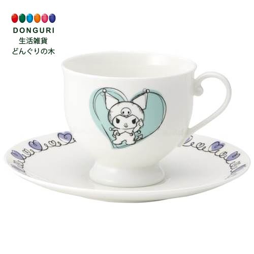 【200円クーポン】 SKATER スケーター カップ&ソーサー コーヒーカップ カップソーサー 240ml 食洗機対応 NARUMI ボーンチャイナ 鳴海製陶 日本製 サンリオ クロミ ドローイング CBCS24-A ＜スケーター プレゼント 保育園 幼稚園 小学校 小学生 かわいい おしゃれ お返し＞