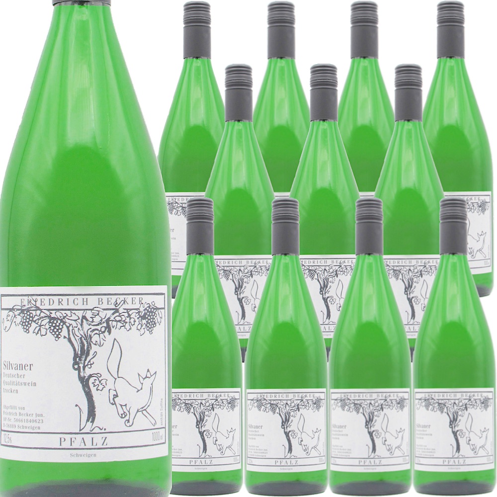 [12本セット] ベッカー・シルヴァーナ 1000ml (フリードリッヒ・ベッカー) / Becker Silvaner trocken 1000ml (Friedrich Becker) / ドイツ ファルツ 白 辛口1000ml｜Donguriano　Wine