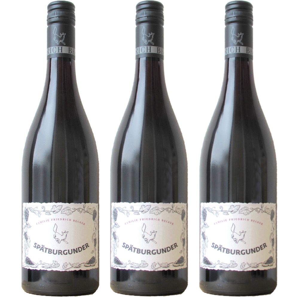 [3本セット] ベッカー・ピノ・ノワール (フリードリッヒ・ベッカー)　Becker Pinot Noir (Friedrich Becker)　ドイツ ファルツ 辛口 赤 750ml｜Donguriano　Wine